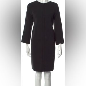 Women's Vince Seam Detail Zip Front Shift Dress, Size Large - Black